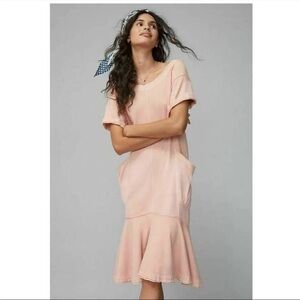Anthropologie Saturday Sunday Joella Peach Midi Dress Size Medium‎